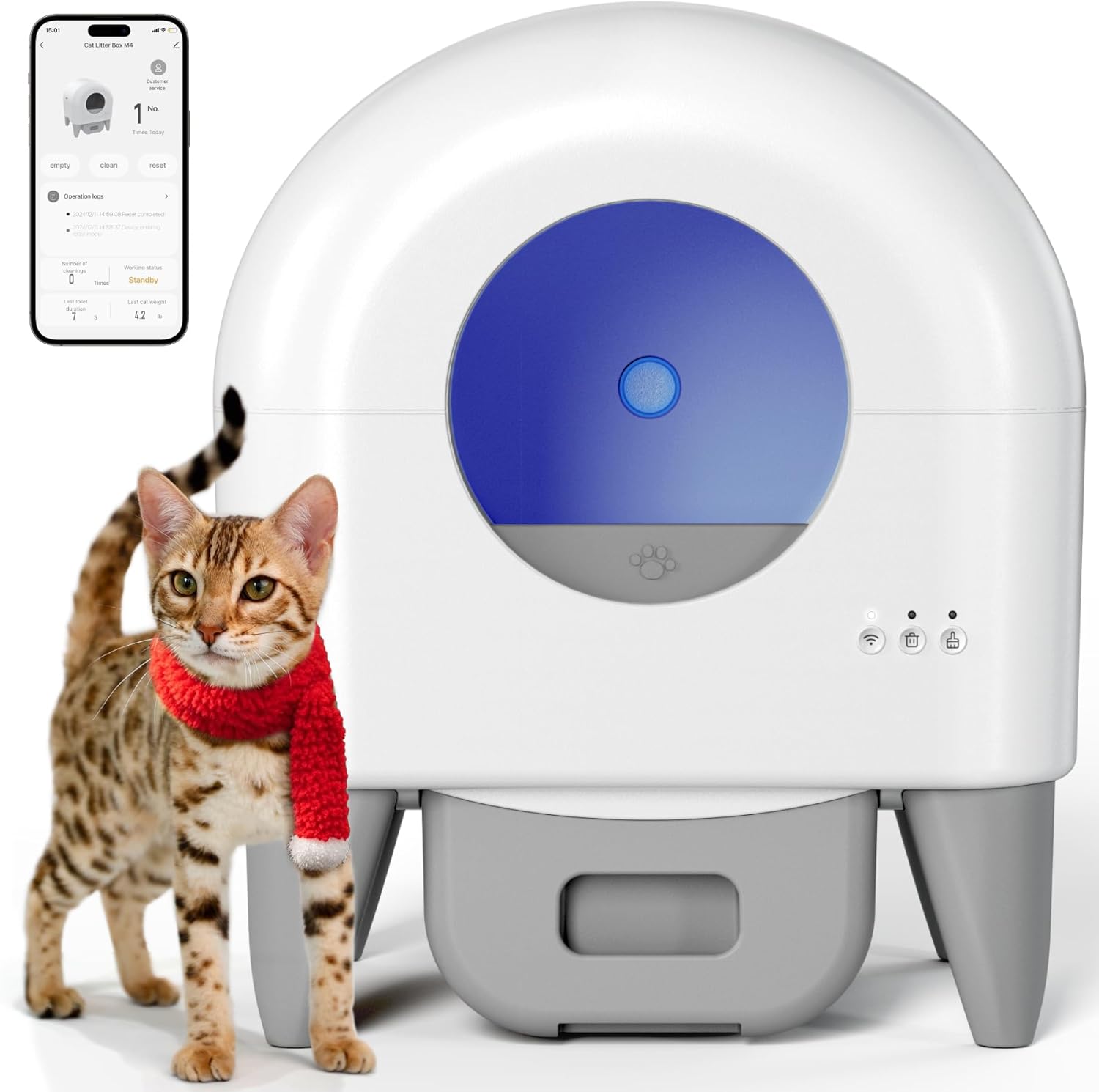 Fumoi Automatic Self-Cleaning Cat Litter Box