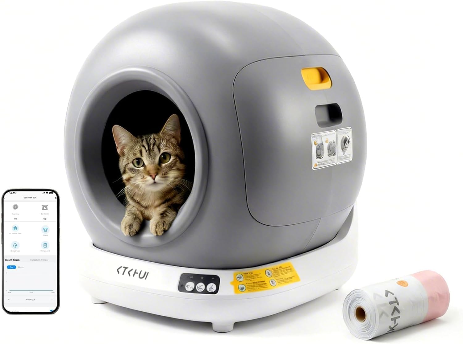 Self-Cleaning Automatic Cat Litter Box for Apartments